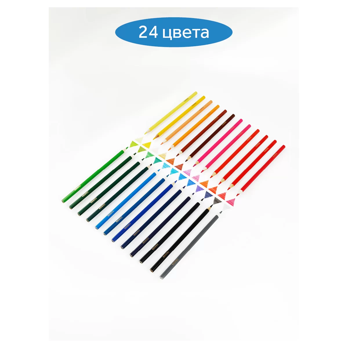 Creioane colorate GAMMA Clasic, 24 culori