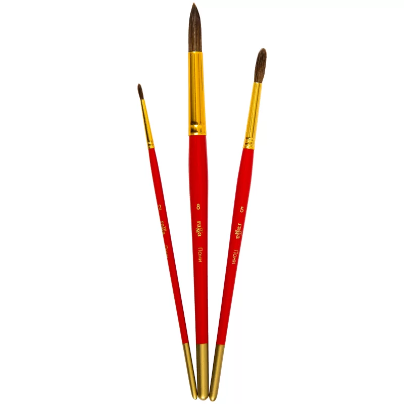 Set pensule GAMMA Ponei, 3 bucati, blister