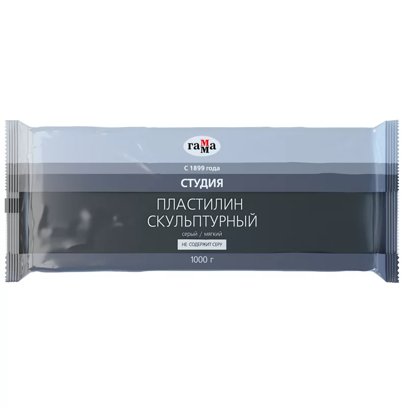 Plastilina pentru sculptura GAMMA 1kg, moale, sur