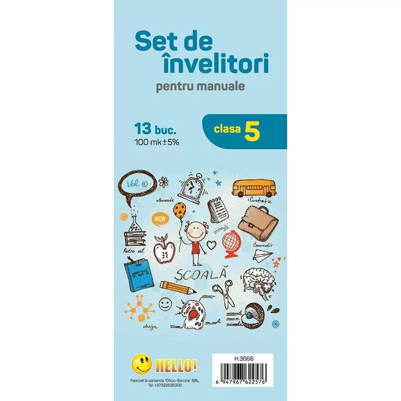 Coperte pentru manuale HELLO, clasa 5-a, romana