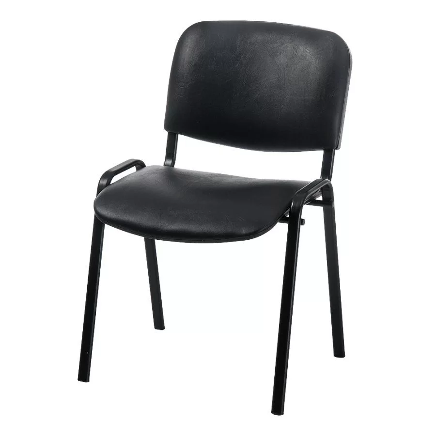 Scaun ISO V-4, ecopiele, negru