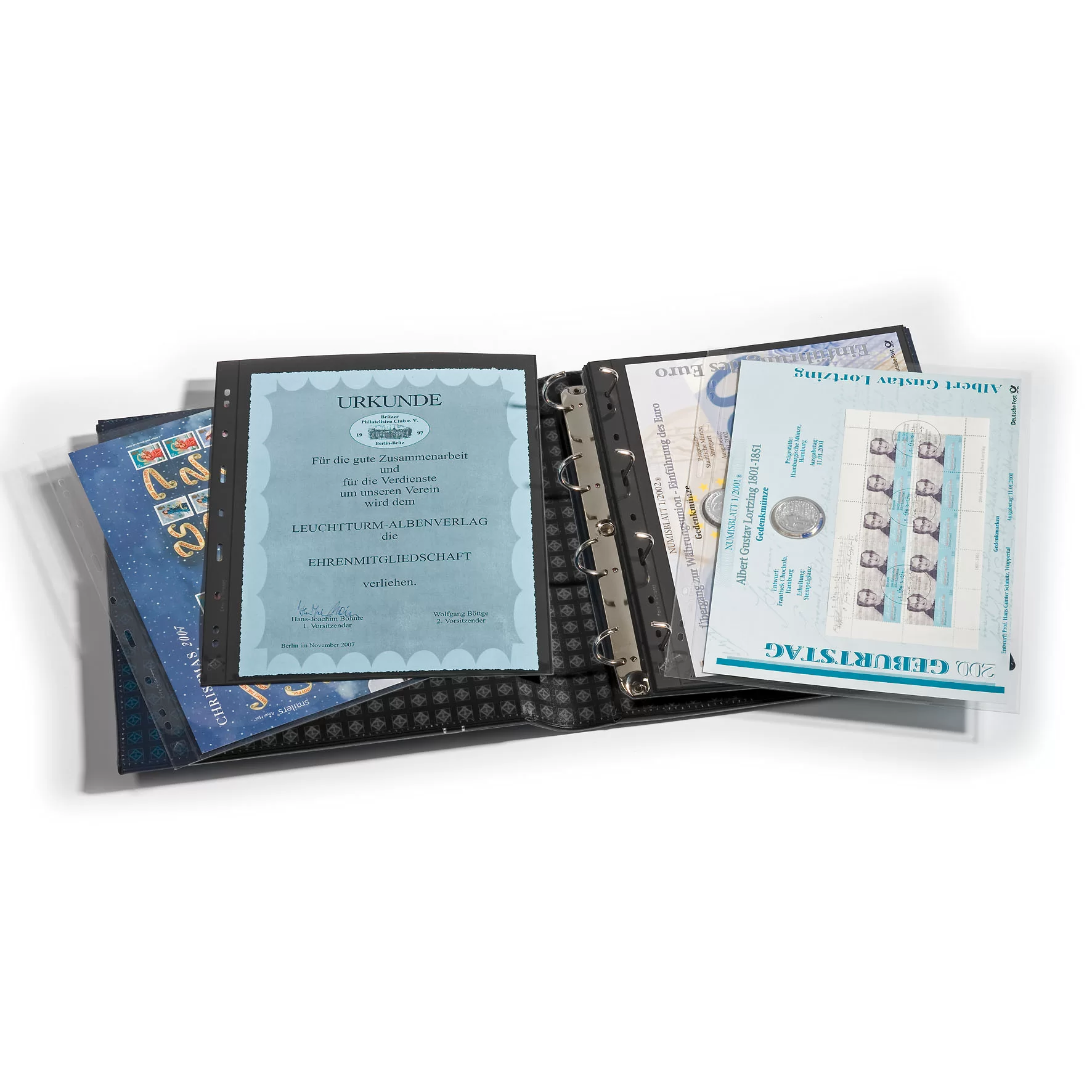 Album LEUCH GRANDE Classic in husa, fara folii, albastru