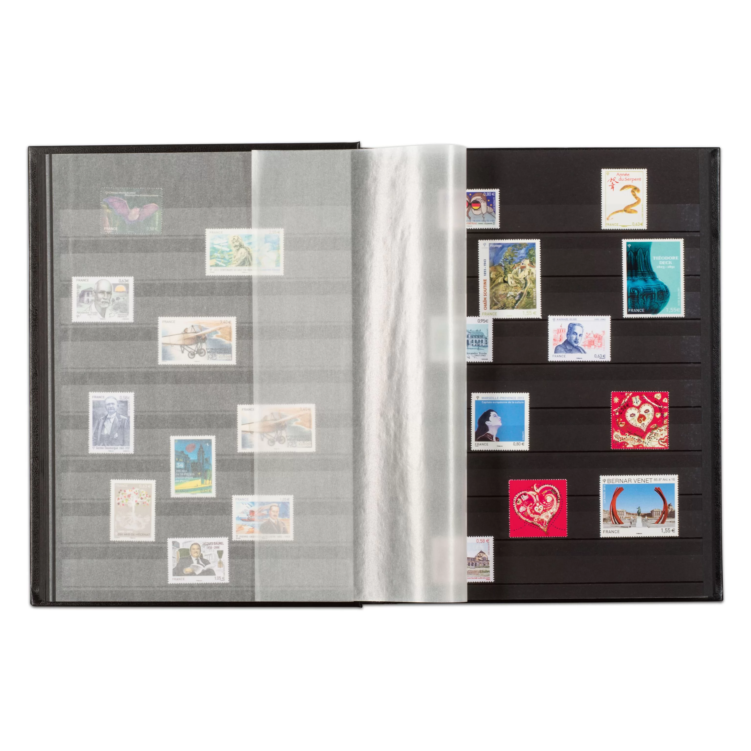 Clasor timbre LEUCH COMFORT, A4, 64 pagini, albastru