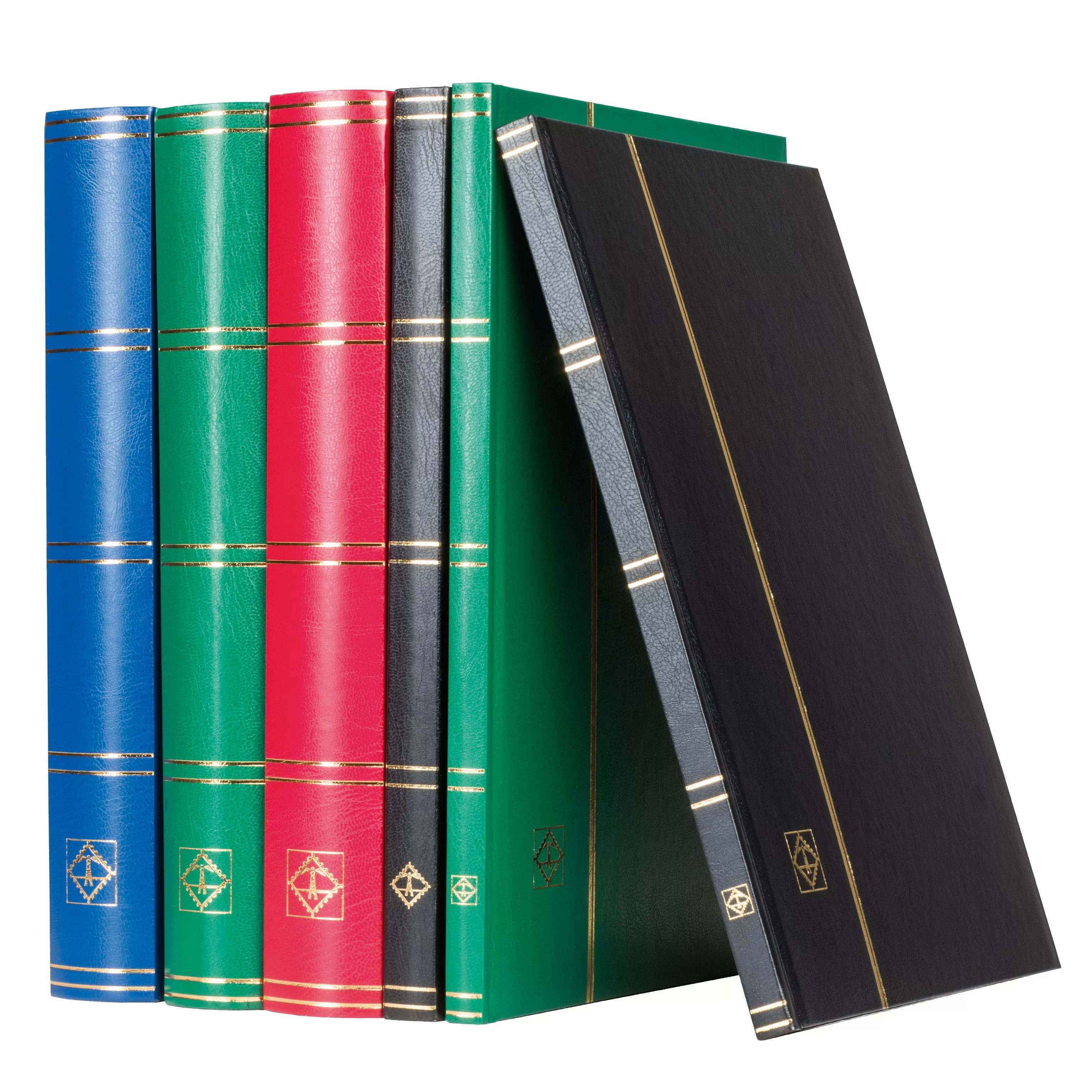 Clasor timbre LEUCH BASIC, A4, 16 pagini, negru