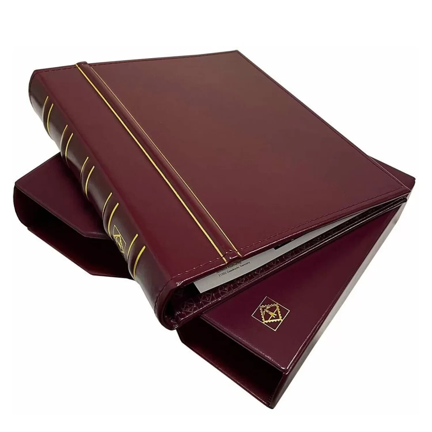 Album LEUCH OPTIMA Classic in husa, fara folii, visiniu