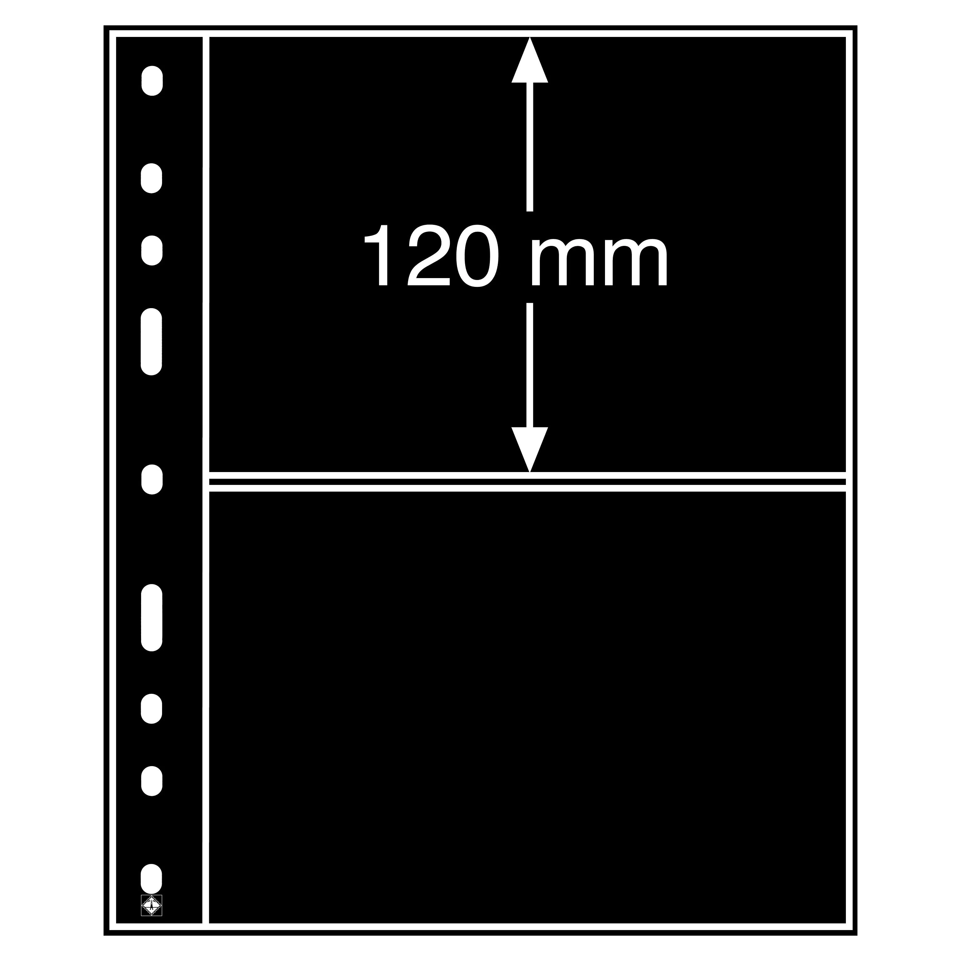 Файлы LECH OPTIMA, 2S кармана, черные 10 шт.