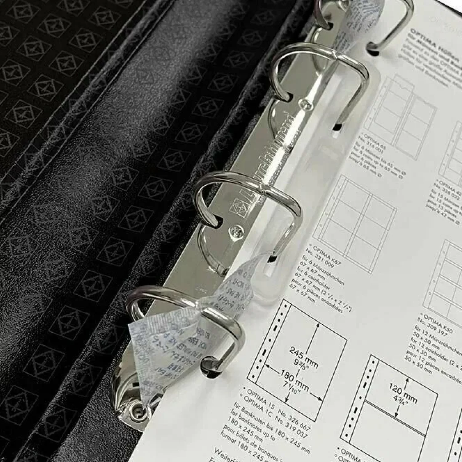 Album LEUCH OPTIMA Classic in husa, fara folii, negru