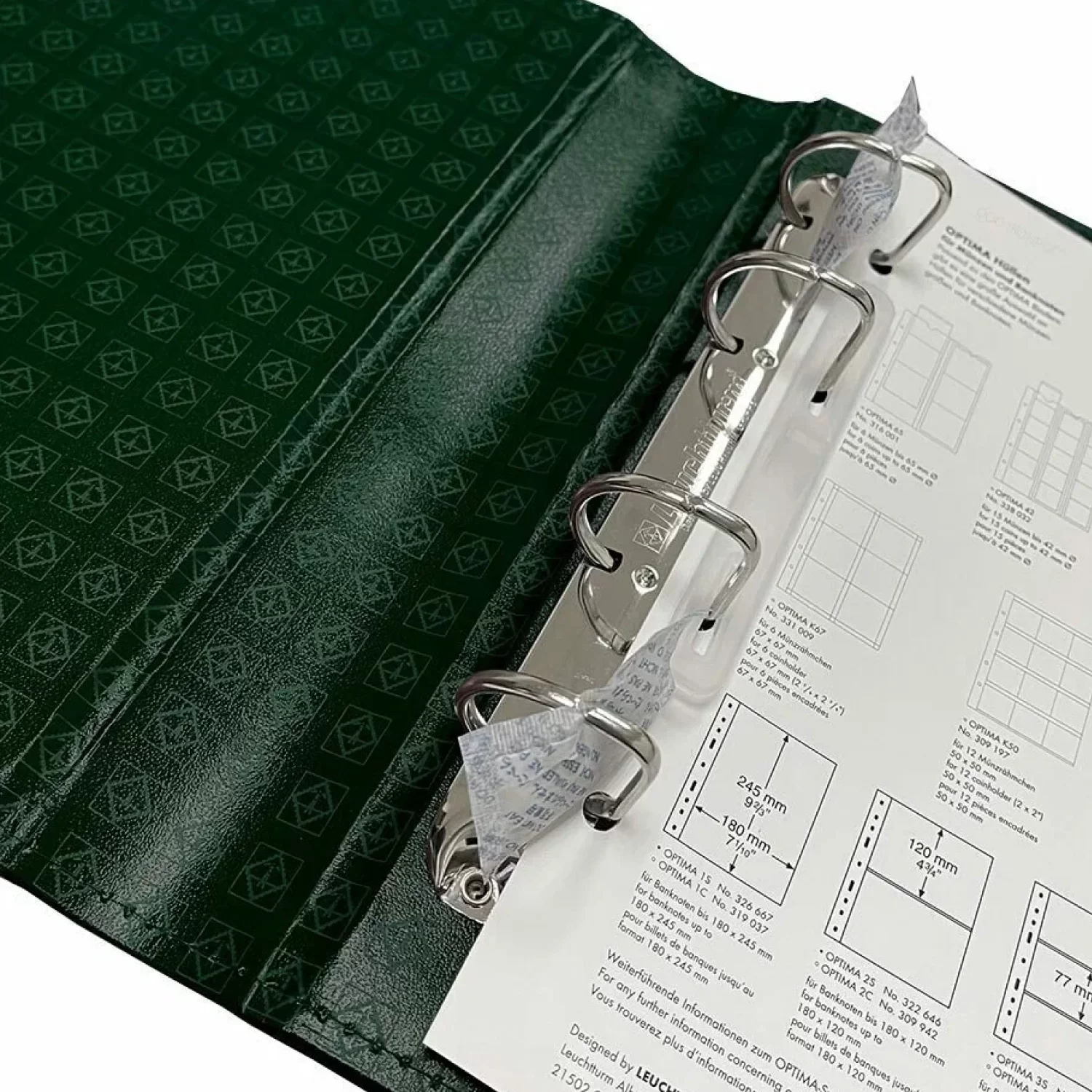 Album LEUCH OPTIMA Classic in husa, fara folii, verde