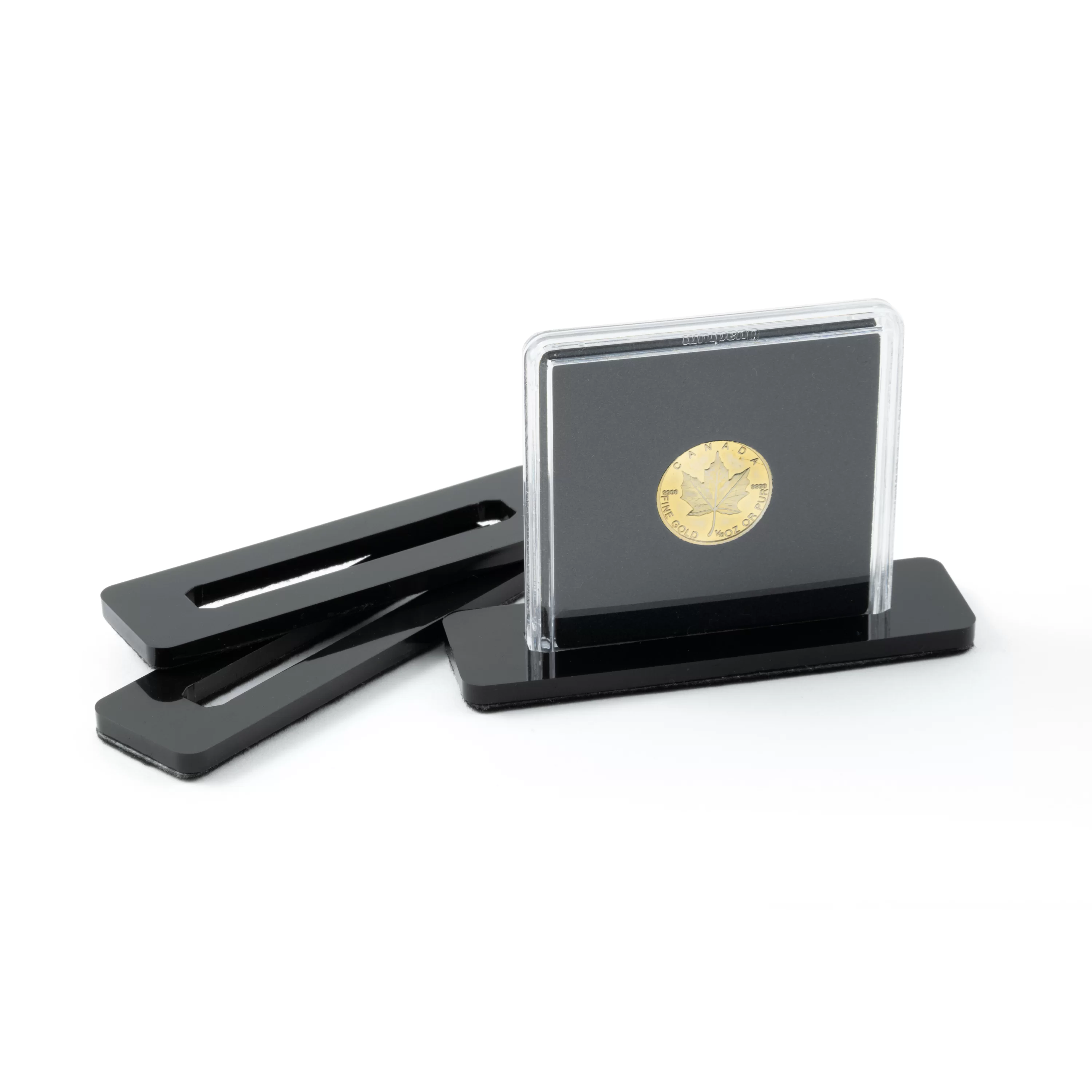 Suporturi p-u capsule LEUCH QUADRUM, 10 bucati, negru