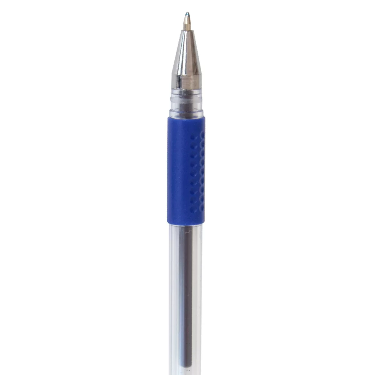 Pix cu gel LUROMAX, cu grip, 0.5mm, albastru