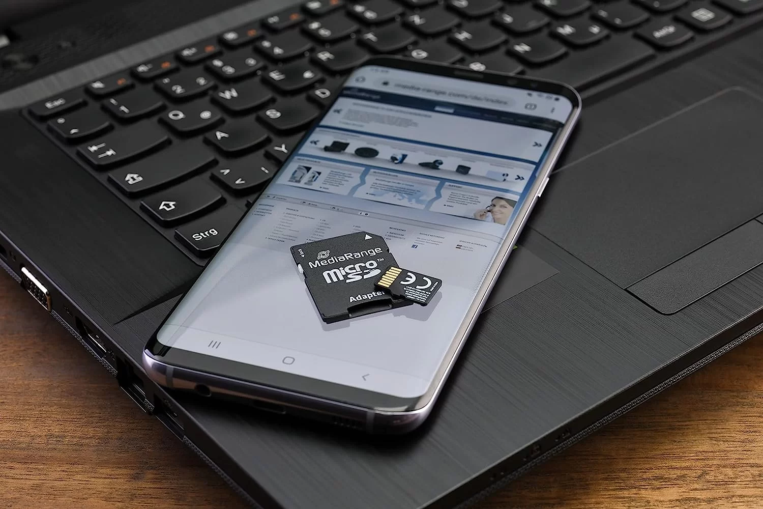 Card MediaRange MicroSDHC+adapter, 32GB, class 10