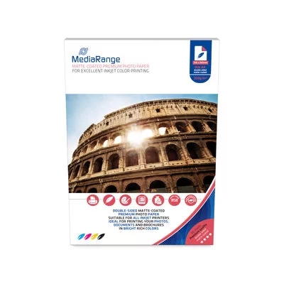 Hirtie foto MediaRange A4, 200g/m2, 50 foi mata