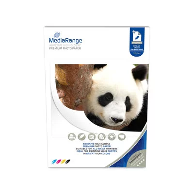 Hirtie foto MediaRange А4 115g/m2, 50 foi adezivа lucios