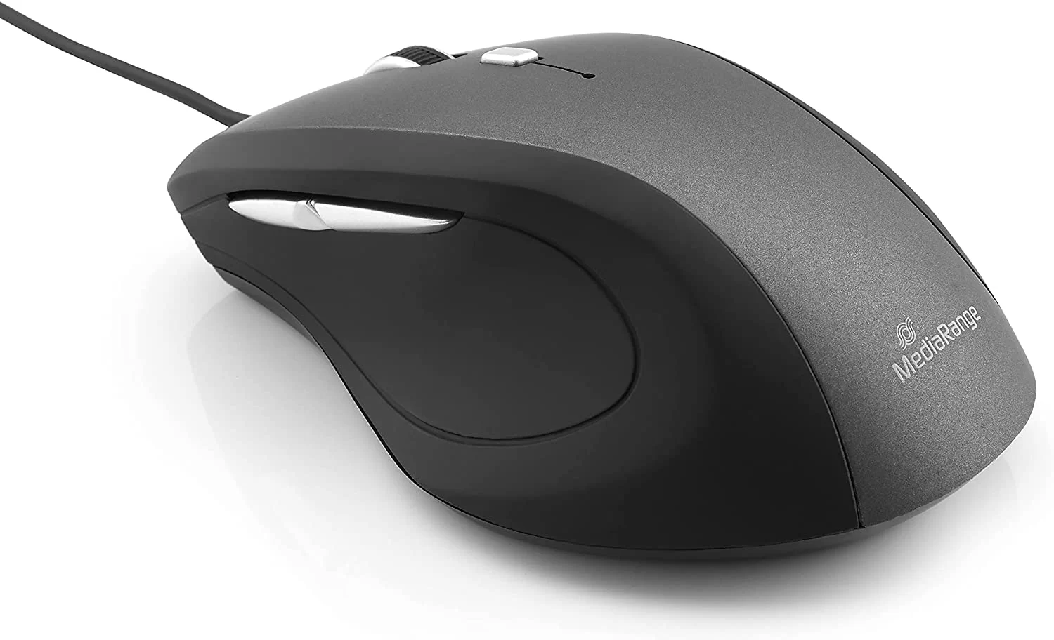 Mouse MediaRange Optical 5 button, negru-gri