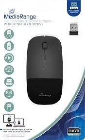 Mouse MediaRange Wireless 3 button, negru