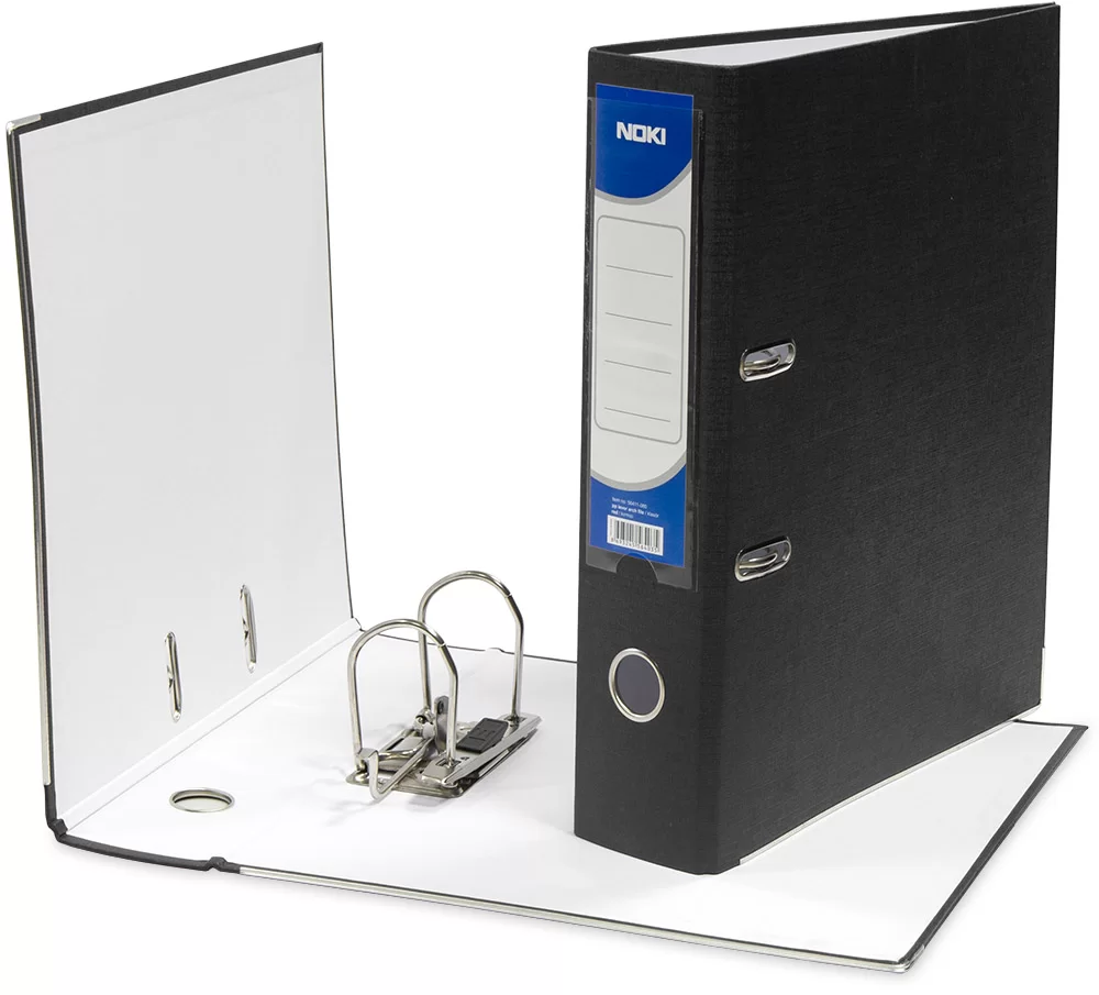 Biblioraft NOKI A4, 75mm, PP, negru