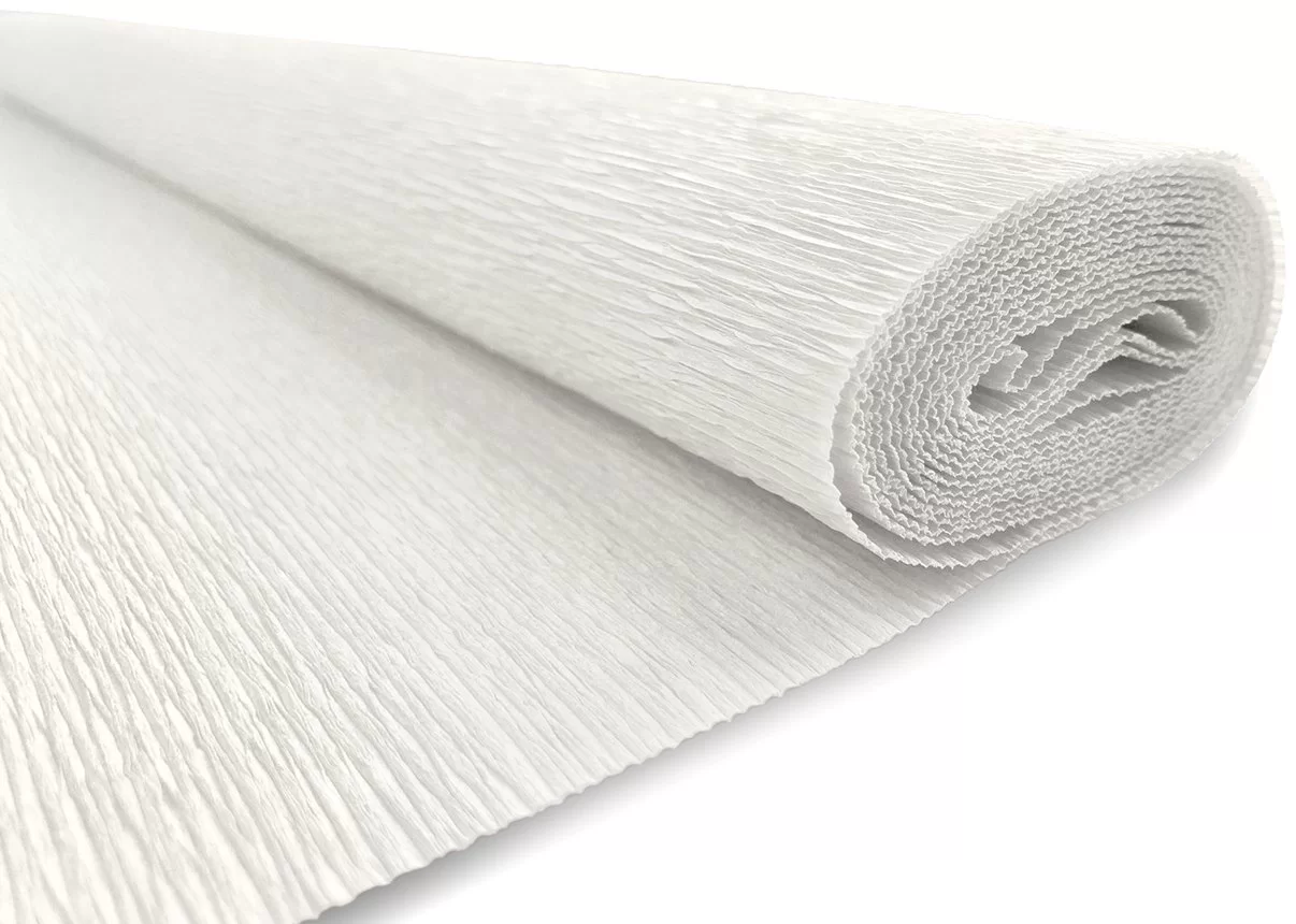 Hirtie creponata INTERDRUK Premium 50x200cm, alba