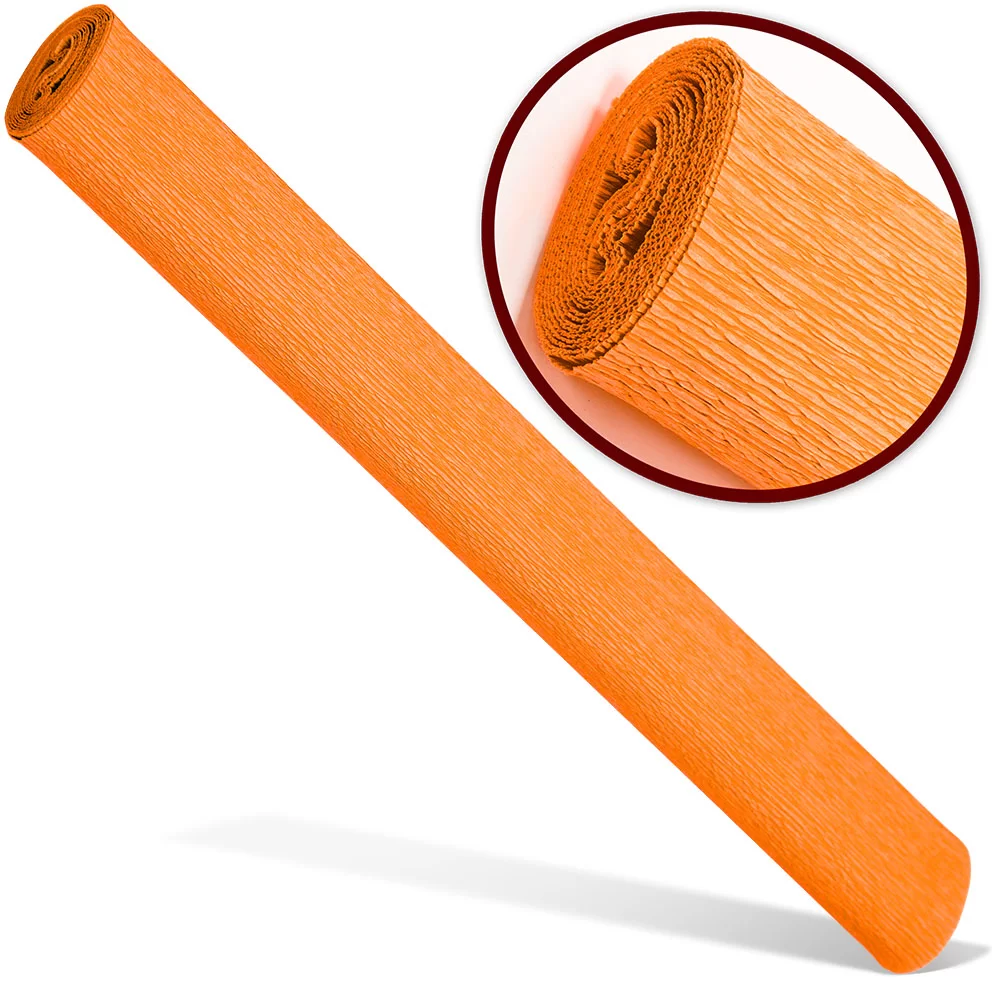 Hirtie creponata INTERDRUK Premium 50x200cm, oranj
