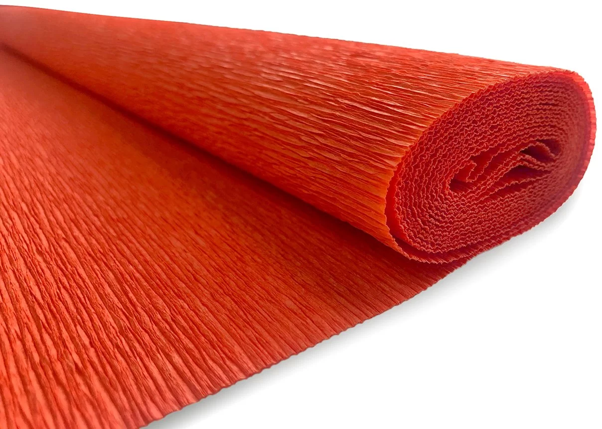 Hirtie creponata INTERDRUK Premium 50x200cm, rosie