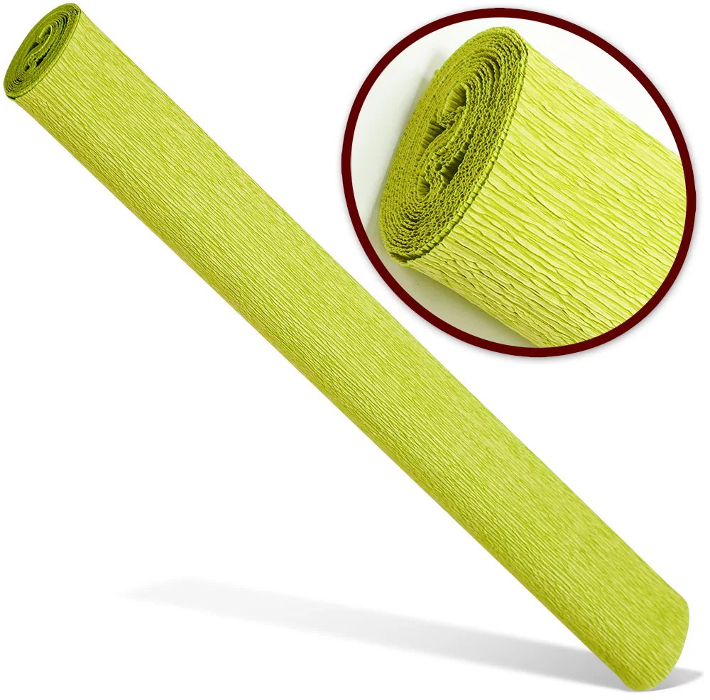 Hirtie creponata INTERDRUK Premium 50x200cm verde aprins