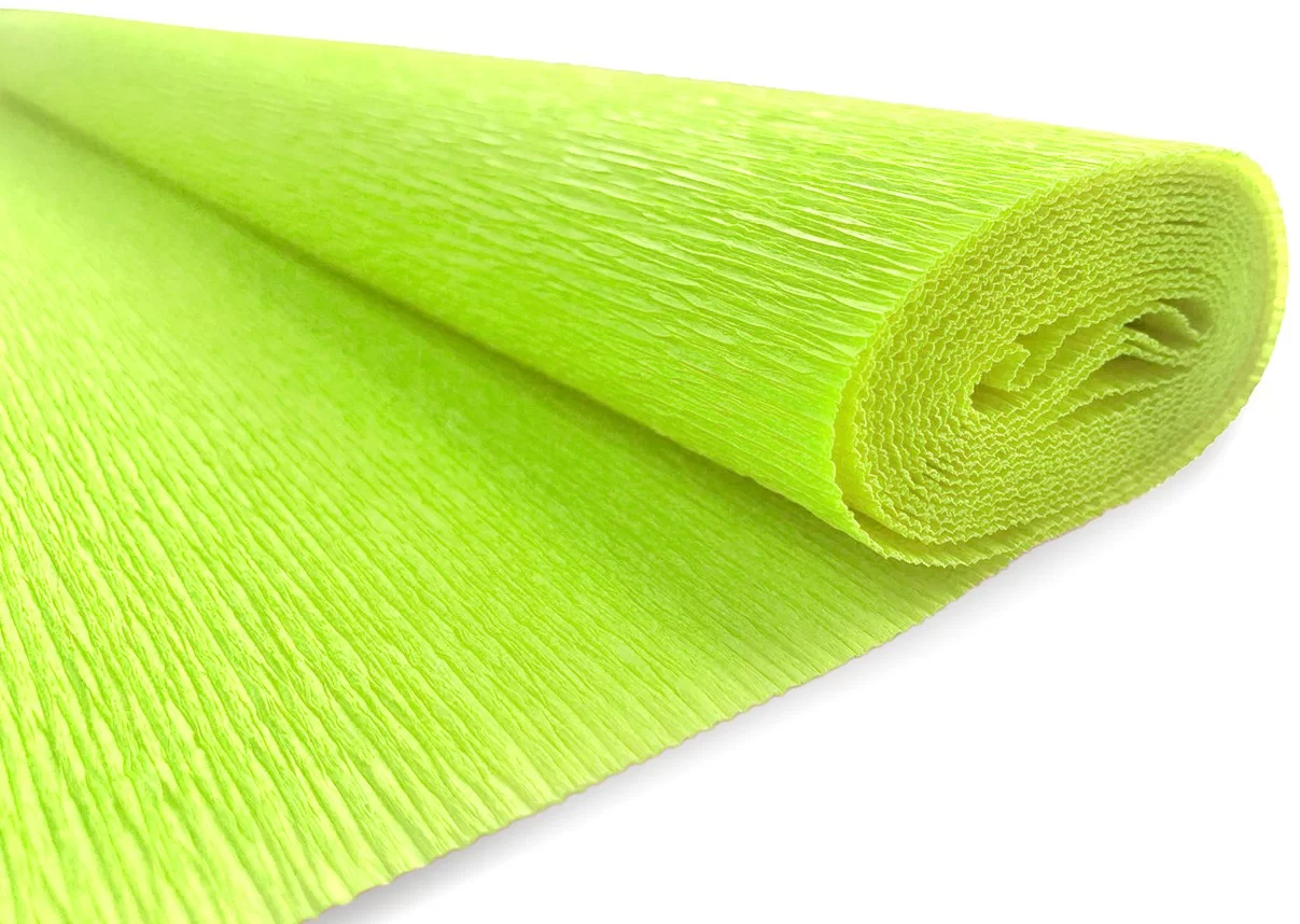 Hirtie creponata INTERDRUK Premium 50x200cm verde aprins
