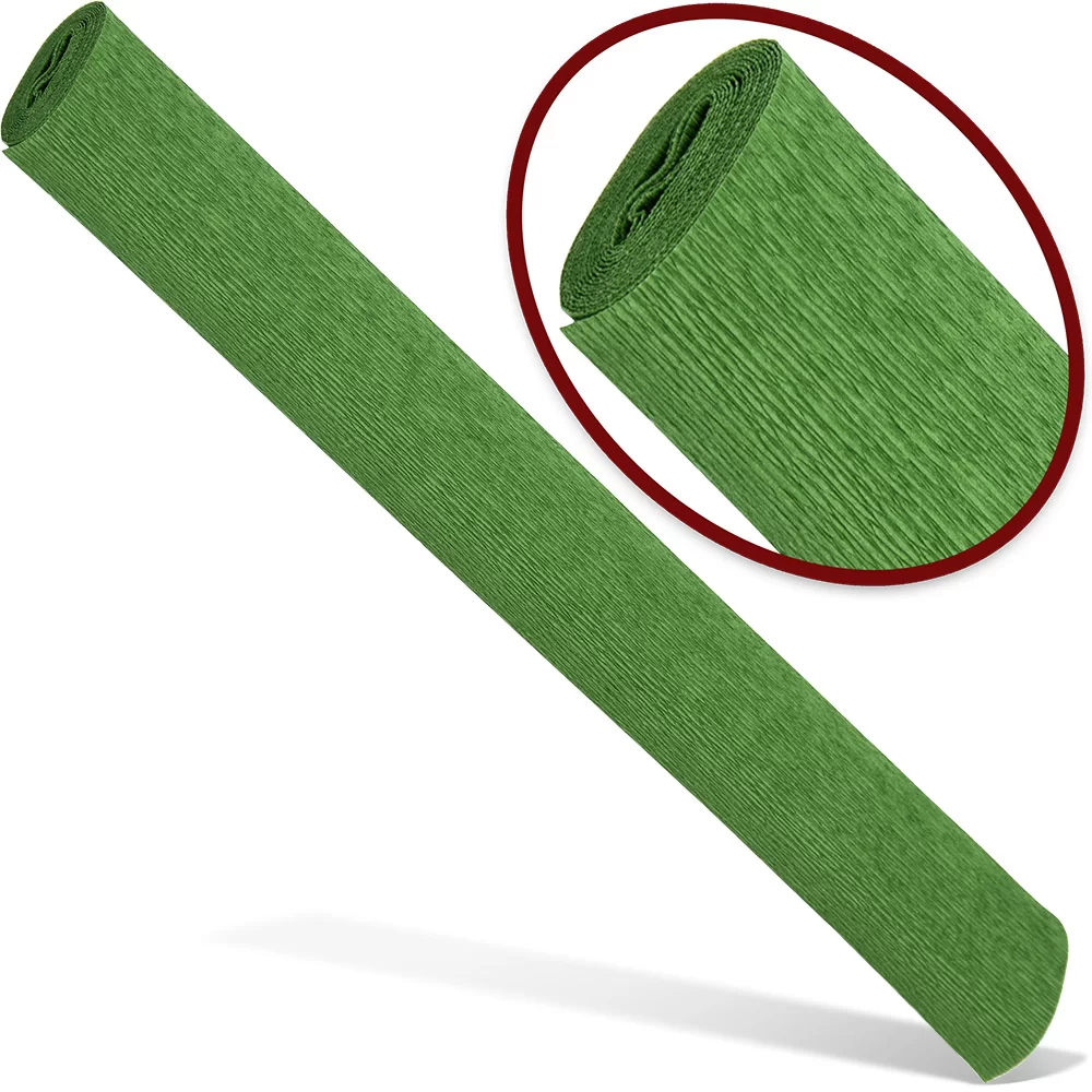 Hirtie creponata INTERDRUK Premium 50x200cm, verde