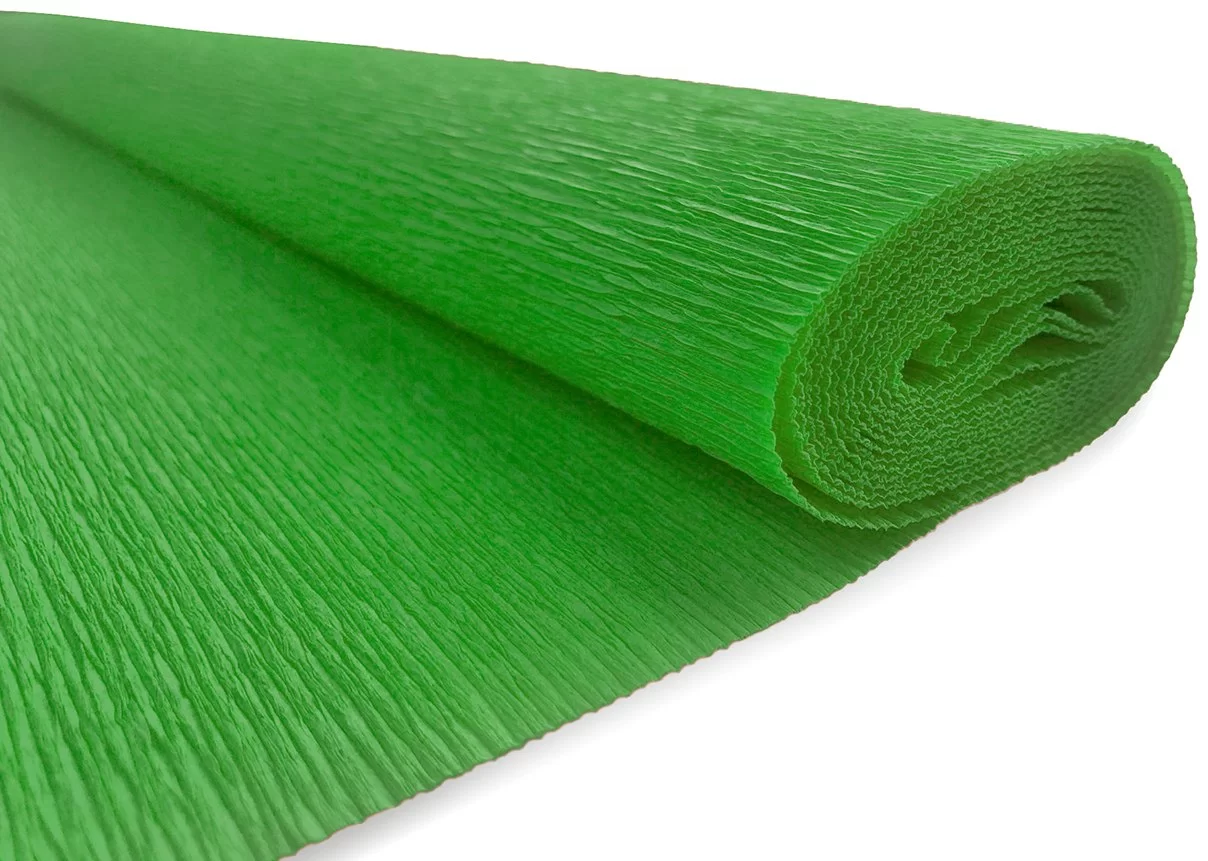 Hirtie creponata INTERDRUK Premium 50x200cm, verde