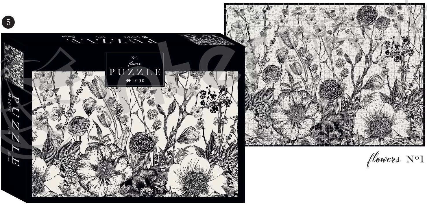 Puzzle INTERDRUK "Flowers 1", 1000 elemente