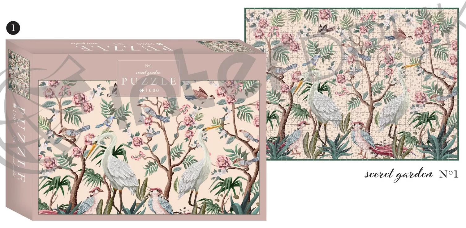 Puzzle INTERDRUK "Secret Garden 1", 1000 elemente