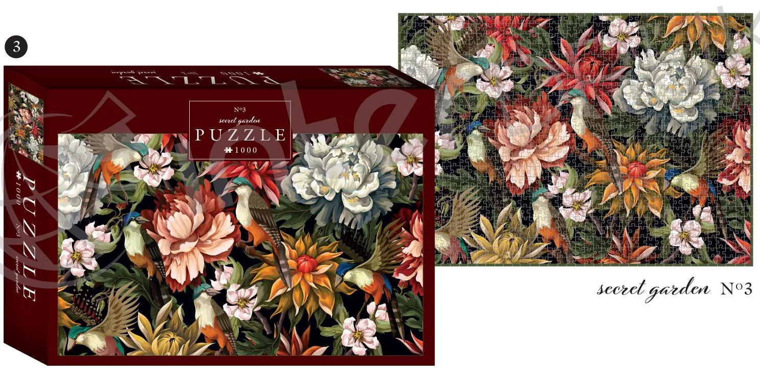 Puzzle INTERDRUK "Secret Garden 3", 1000 elemente