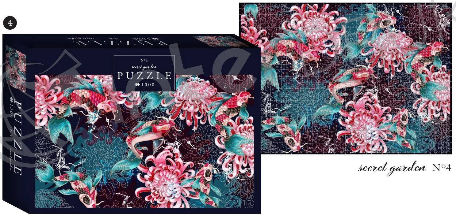 Puzzle INTERDRUK "Secret Garden 4", 1000 elemente