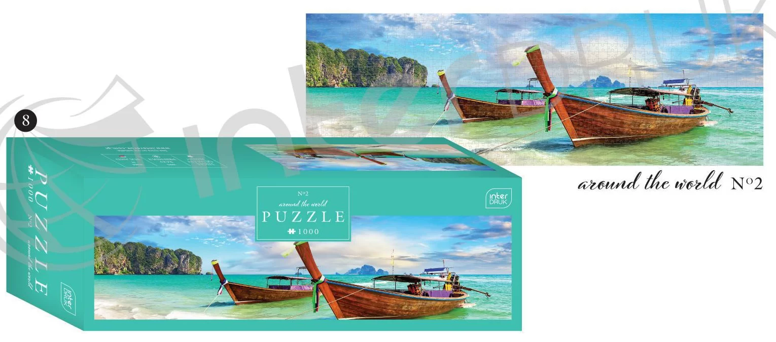 Puzzle INTERDRUK "Around the World 2", panoramic 1000 el