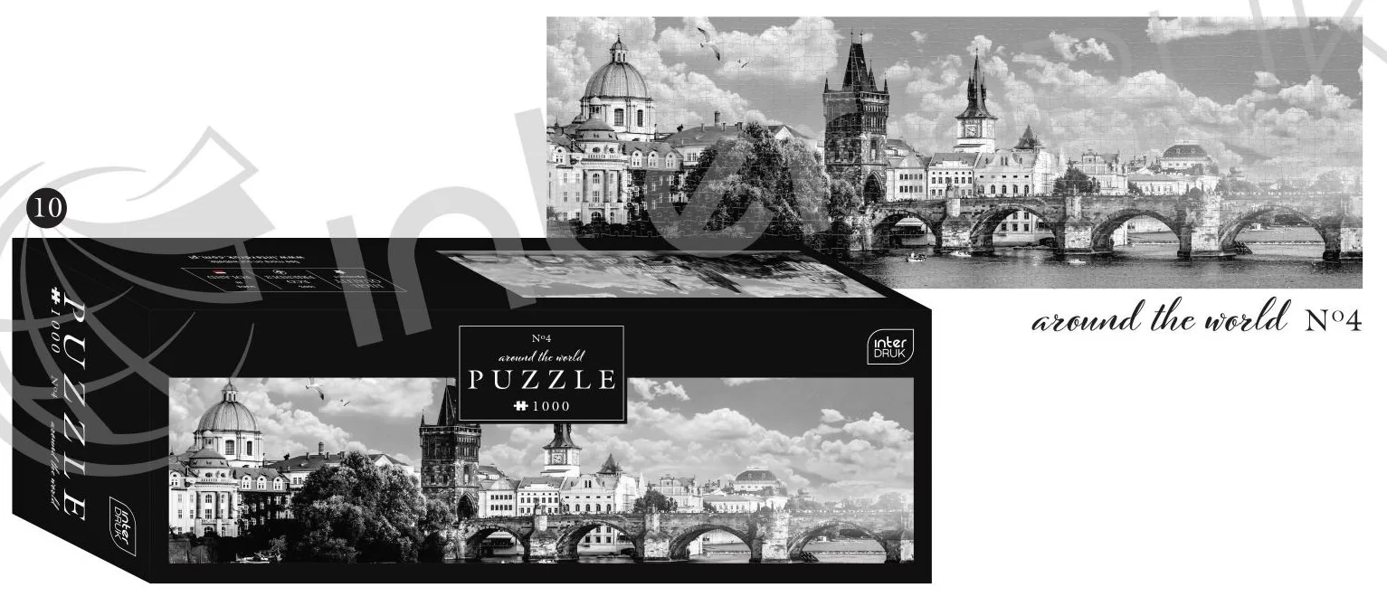 Puzzle INTERDRUK "Around the World 4", panoramic 1000 el