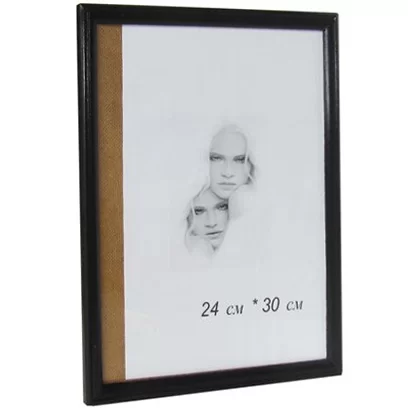 Rama p-u foto A4, lemn, neagra