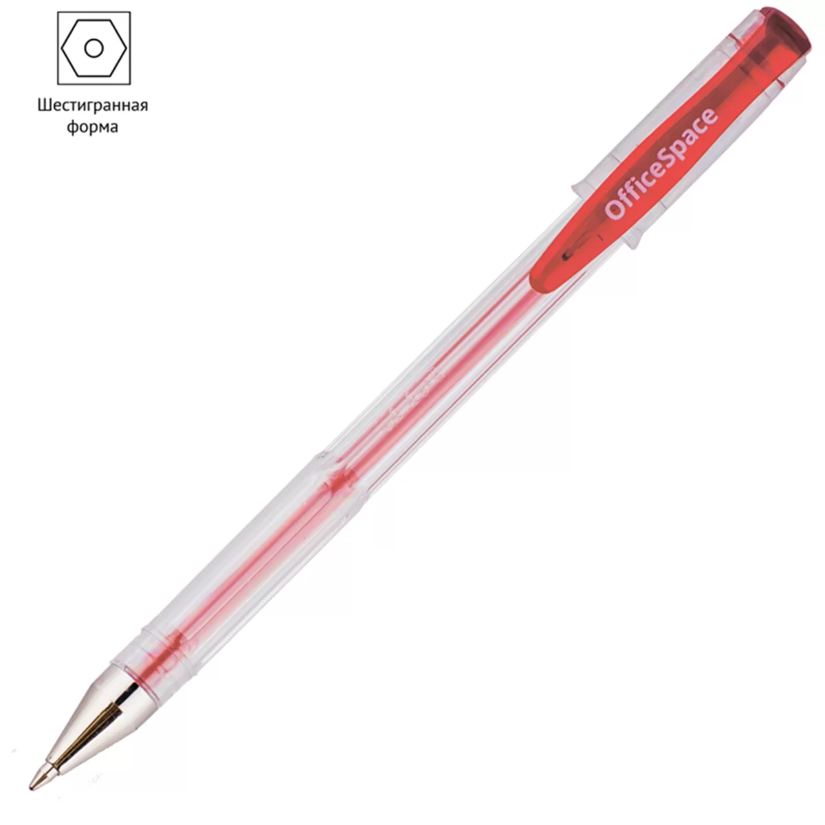 Pix cu gel OFFICESPACE, 0.5mm, rosu