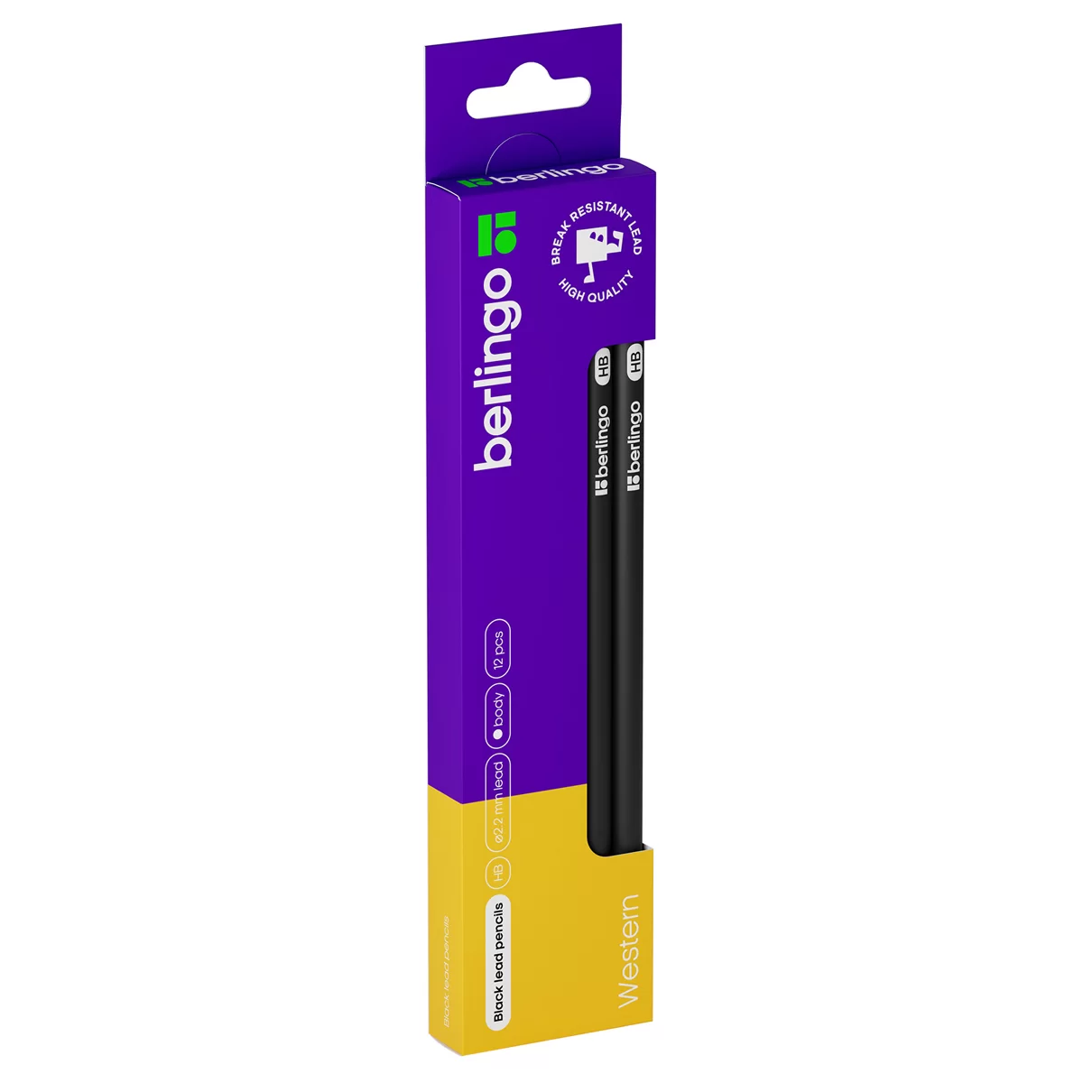 Creion simplu BERLINGO Western, cu radiera, HB