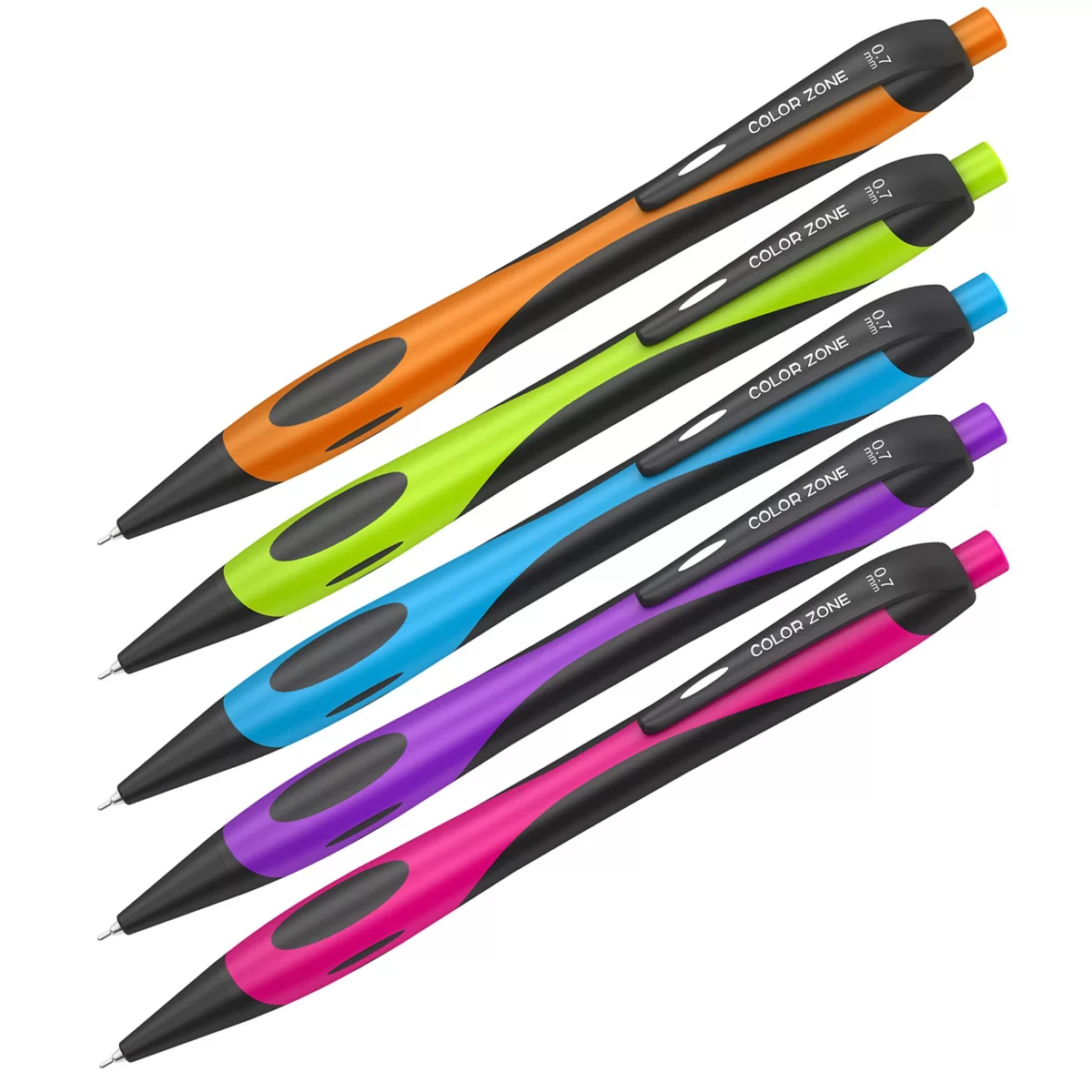Pix cu mecanism BERLINGO ColorZone, 0.7mm, albastru