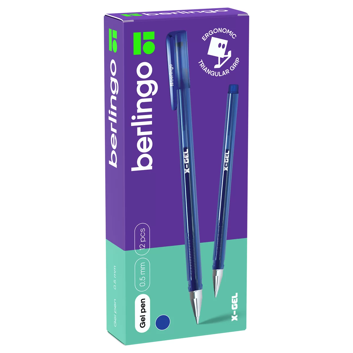 Pix cu gel BERLINGO X-Gel, 0.5mm, albastru