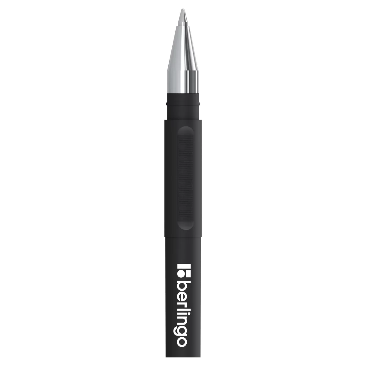 Pix cu gel BERLINGO Velvet, cu grip, 0.5mm, negru