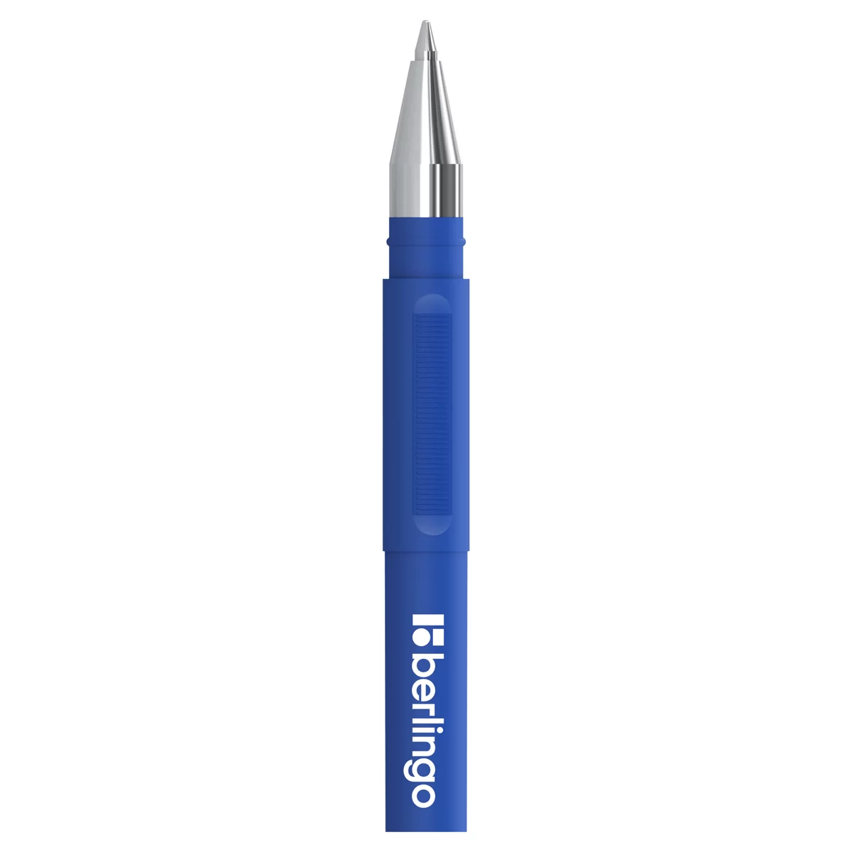 Pix cu gel BERLINGO Velvet, cu grip, 0.5mm, albastru