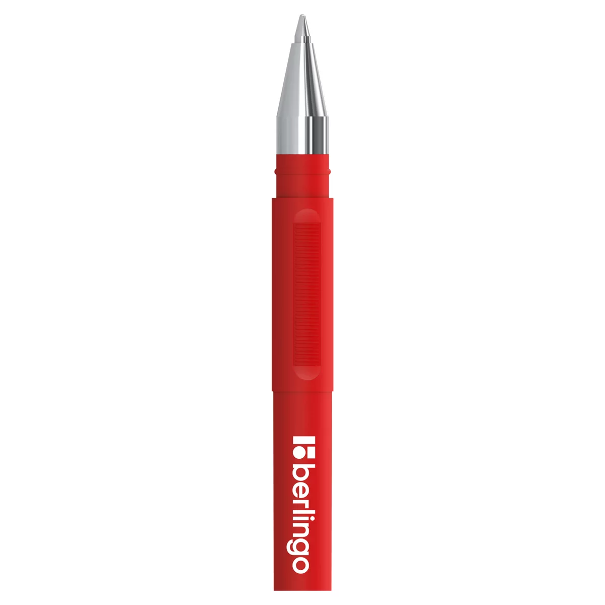 Pix cu gel BERLINGO Velvet, cu grip, 0.5mm, rosu