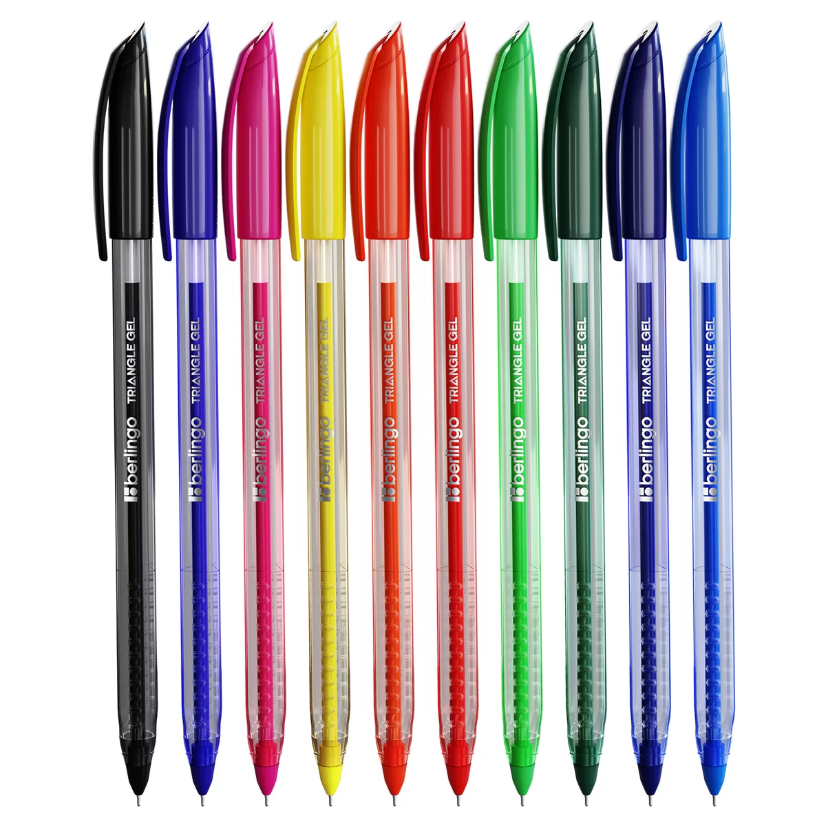 Set pixuri cu gel BERINGO Triangle, 0.5 mm, 10 culori