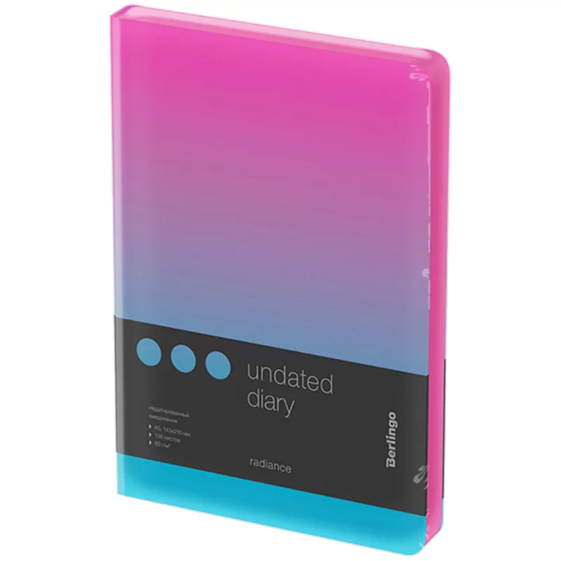 Agenda nedatata BERLINGO Radiance A5, 136 foi, roz