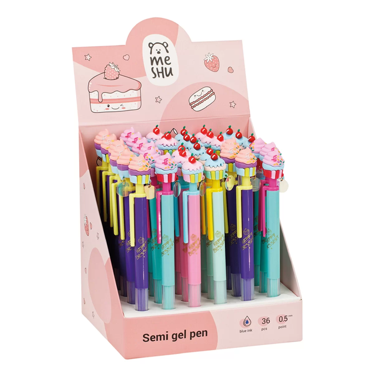 Pix cu mecanism MESHU Sweets, 0.5mm, albastru