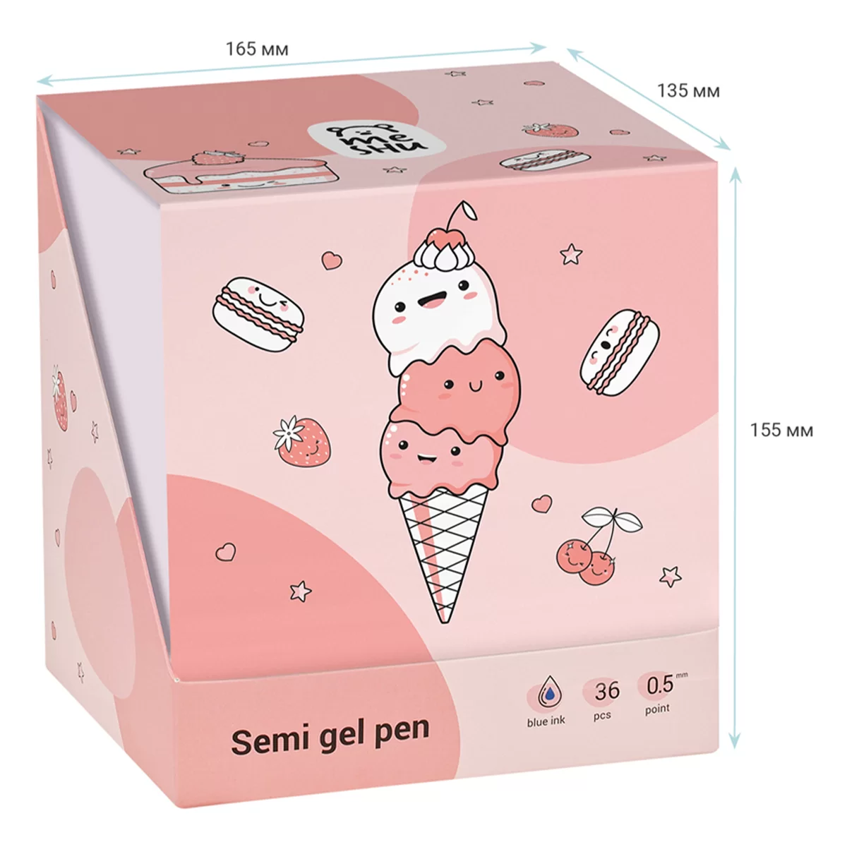 Pix cu mecanism MESHU Sweets, 0.5mm, albastru