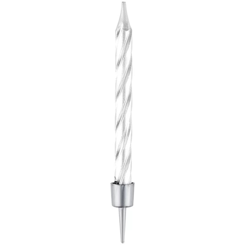 Luminari p-u tort MESHU "Mini", 5.8 cm, argentii, 10 buc