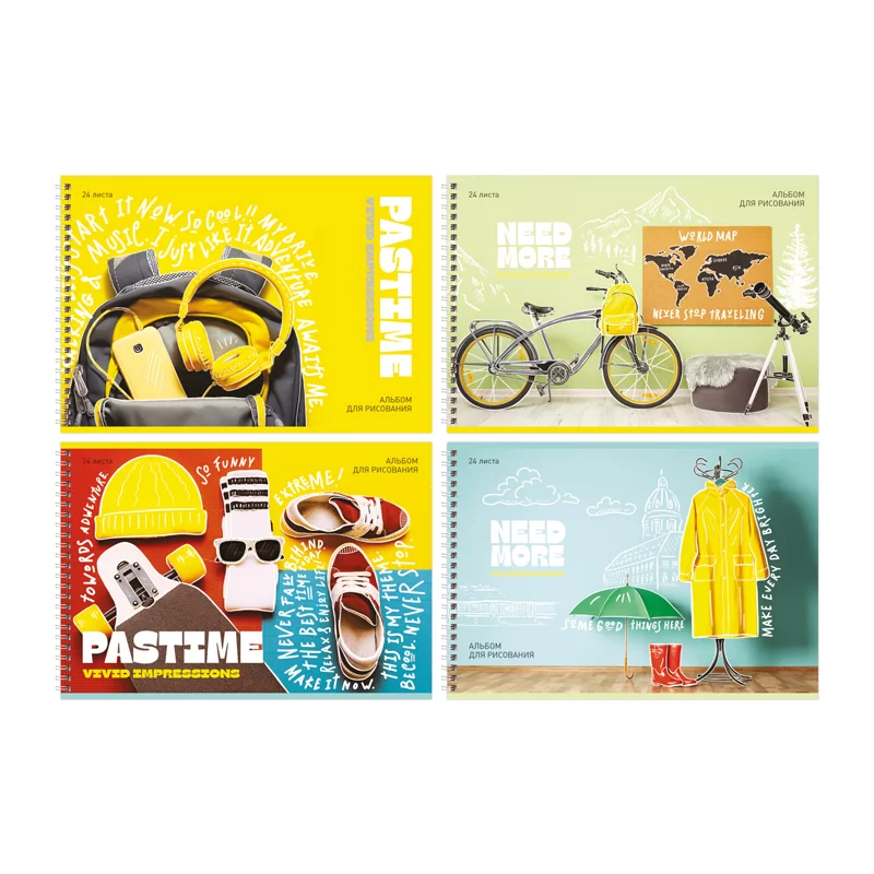 Album p-u desen BG Viata stralucitoare A4, 24 foi, spira