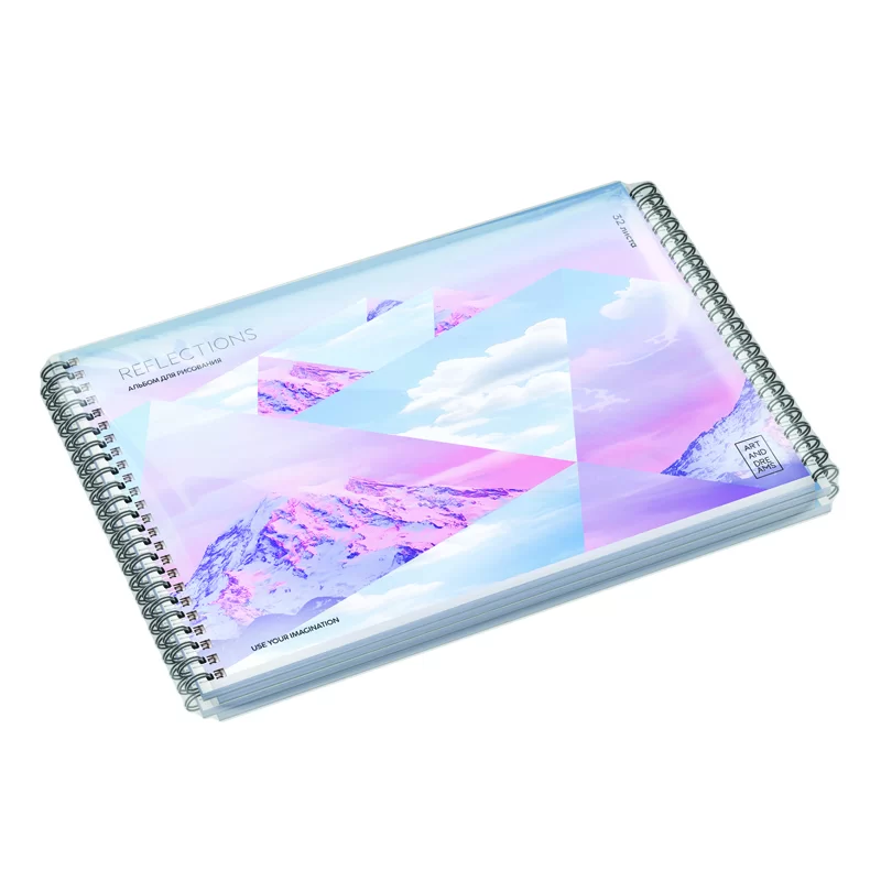 Album pentru desen BG Reflections A4, 32 foi, spira