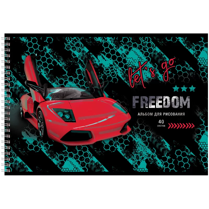 Album pentru desen BG Freedom A4, 40 foi, spira