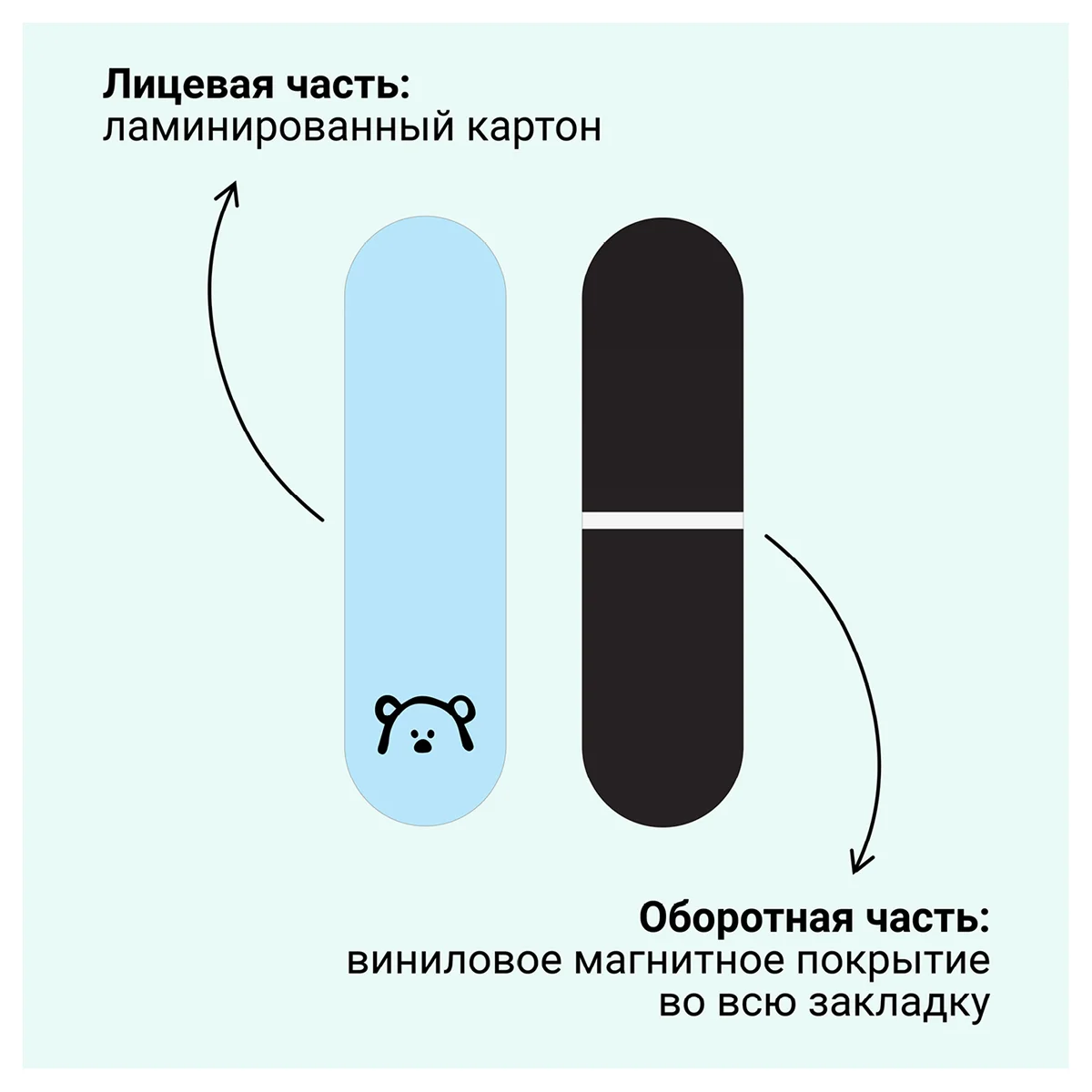 Закладка магнит для книг MESHU Summer party, 4 штуки 